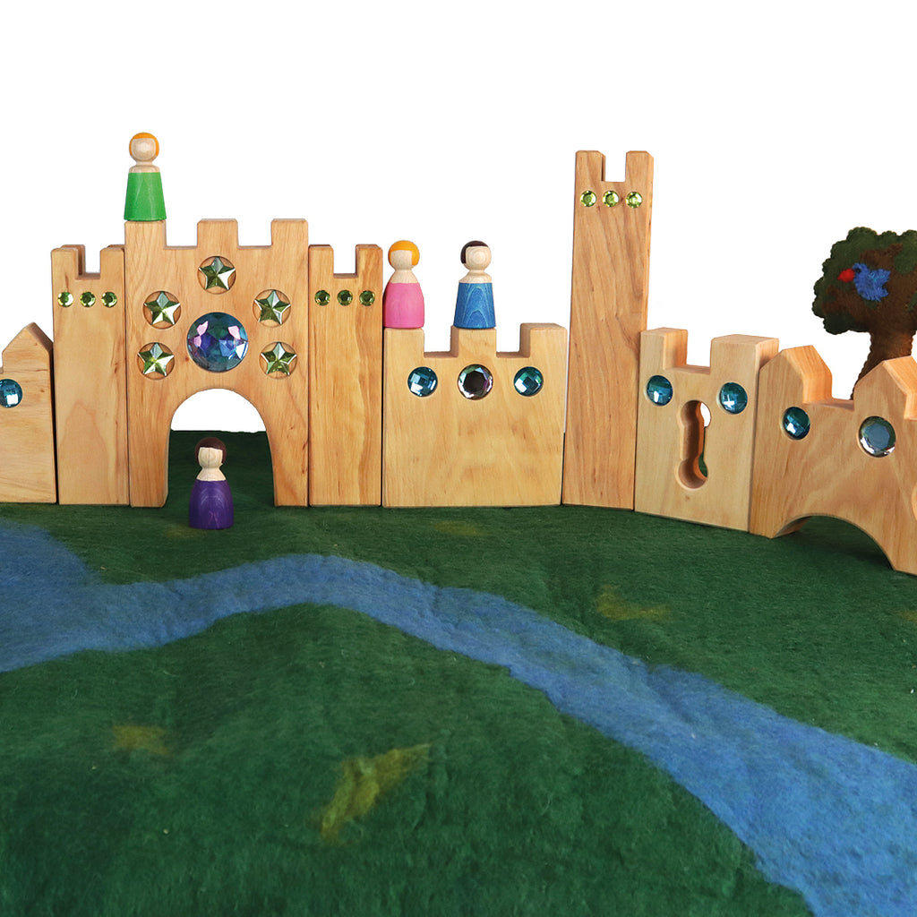 Castello delle Fiabe Bauspiel – costruzioni in legno per gioco creativo
