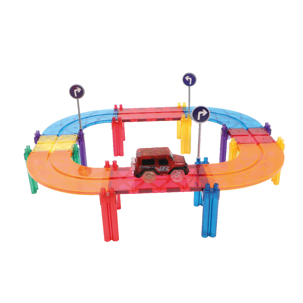 Pista Cleverclixx Race Track Intense con auto magnetica – gioco in azione