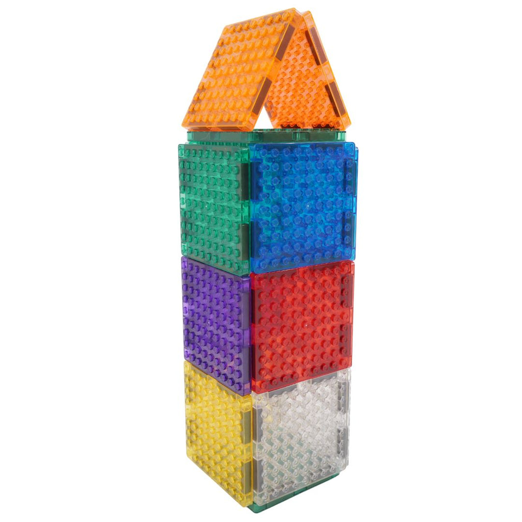 Costruzione Cleverclixx con piastrelle magnetiche e mattoncini LEGO DUPLO