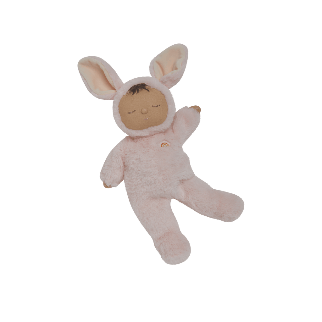 Olli Ella Cozy Dinkum Bunny Pip – bambola morbida effetto peluche con orecchie da coniglio