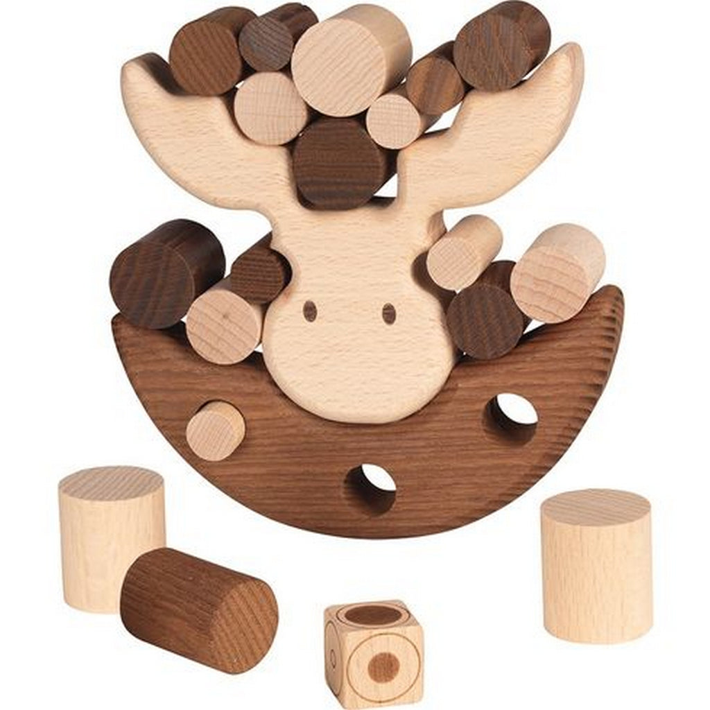 Gioco di equilibrio Alce Goki Nature in legno naturale – attività educativa per sviluppare concentrazione e precisione